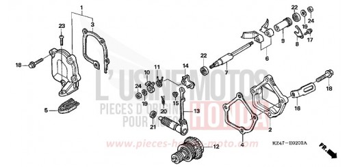 FLAP VALVE (CR125R5-7) CR125R6 de 2006